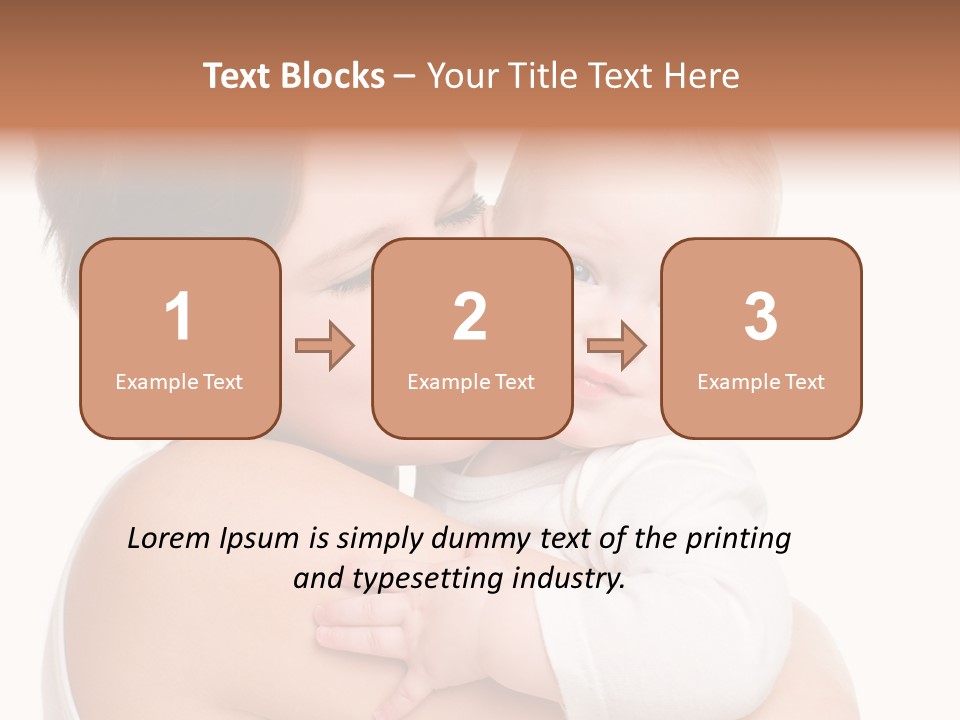 Mother Little Face PowerPoint Template