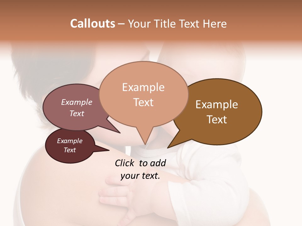 Mother Little Face PowerPoint Template