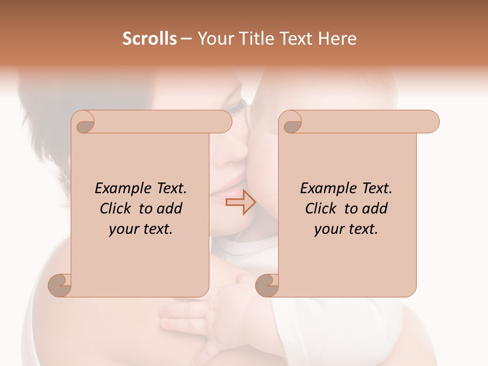 Mother Little Face PowerPoint Template