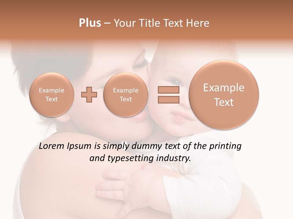 Mother Little Face PowerPoint Template