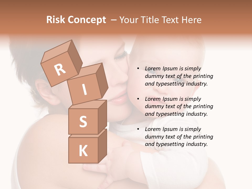 Mother Little Face PowerPoint Template