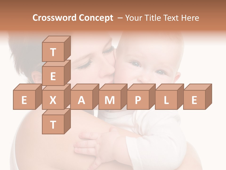 Mother Little Face PowerPoint Template