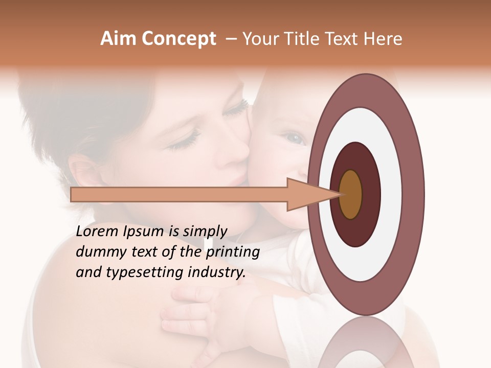 Mother Little Face PowerPoint Template