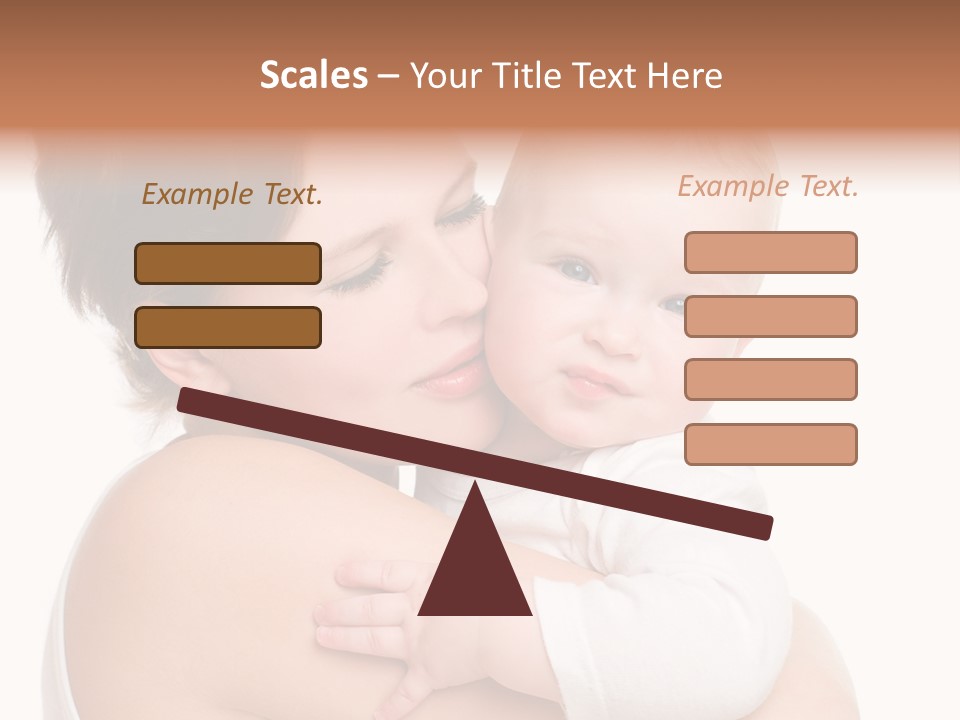 Mother Little Face PowerPoint Template