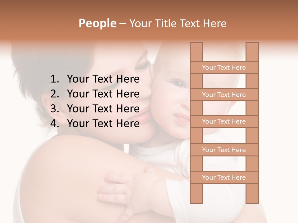 Mother Little Face PowerPoint Template
