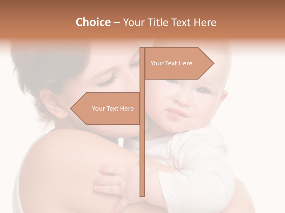 Mother Little Face PowerPoint Template