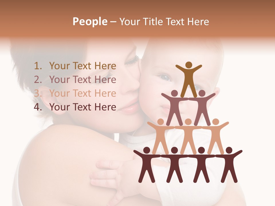 Mother Little Face PowerPoint Template