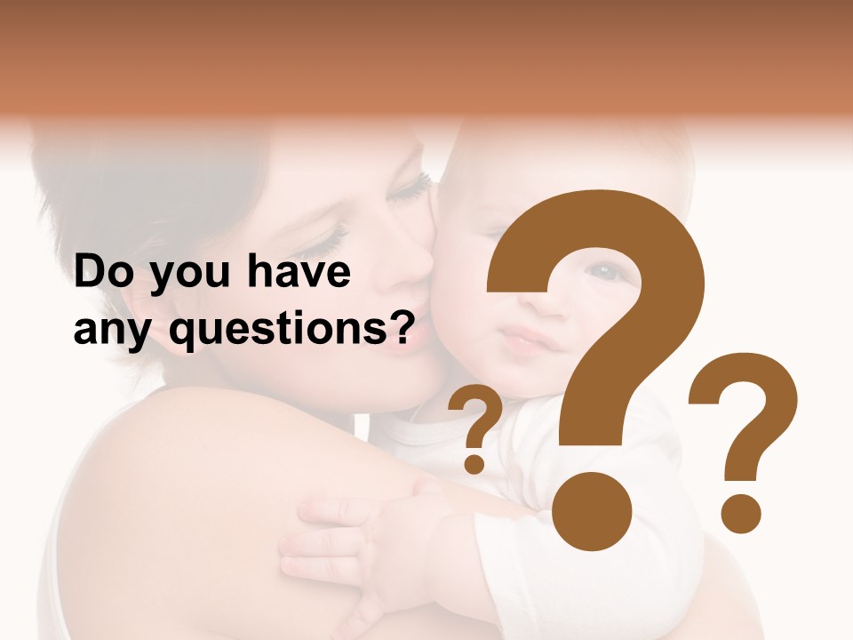 Mother Little Face PowerPoint Template