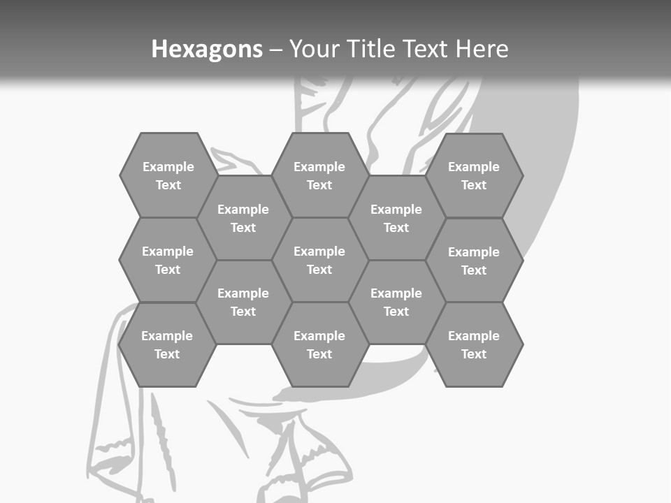 A Black And White Picture Of A Woman Sitting In A Chair PowerPoint Template