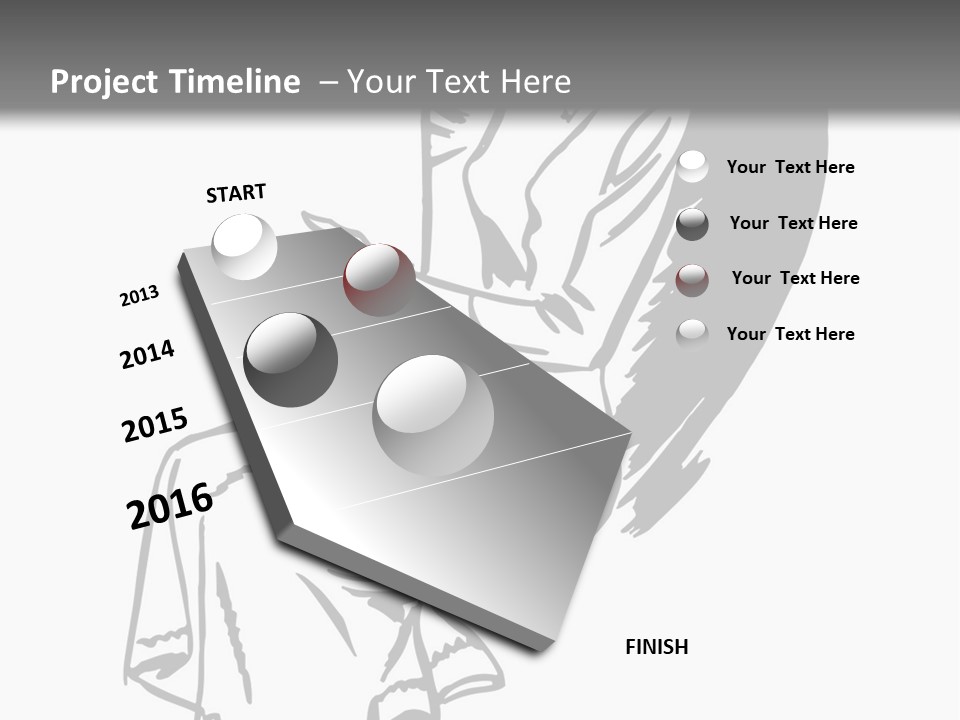 A Black And White Picture Of A Woman Sitting In A Chair PowerPoint Template