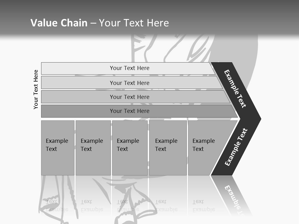 A Black And White Picture Of A Woman Sitting In A Chair PowerPoint Template