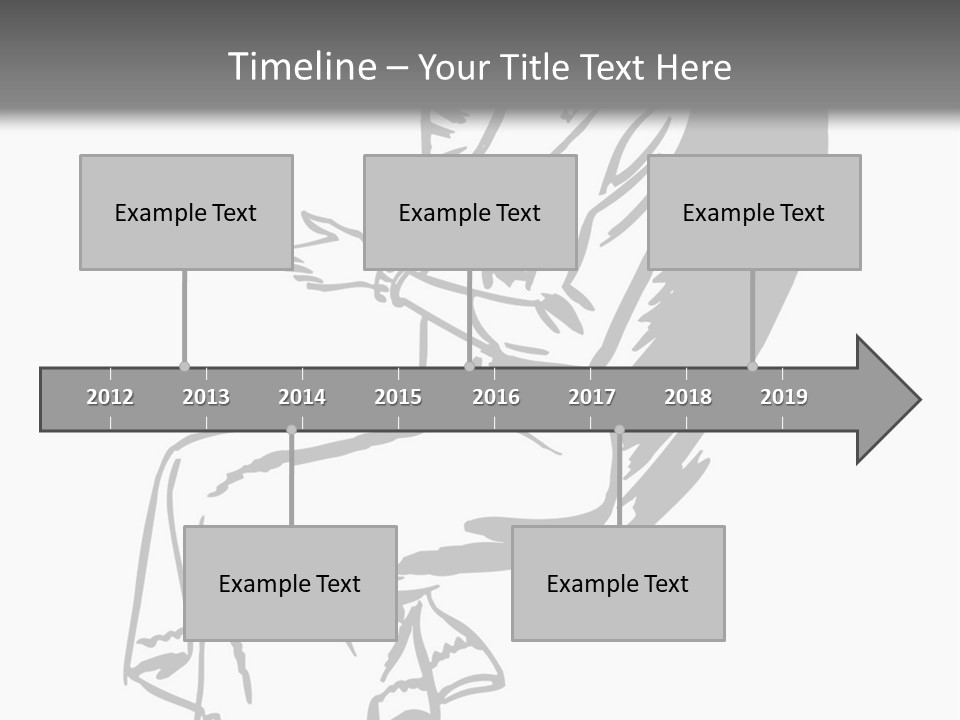 A Black And White Picture Of A Woman Sitting In A Chair PowerPoint Template