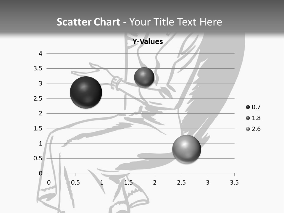 A Black And White Picture Of A Woman Sitting In A Chair PowerPoint Template