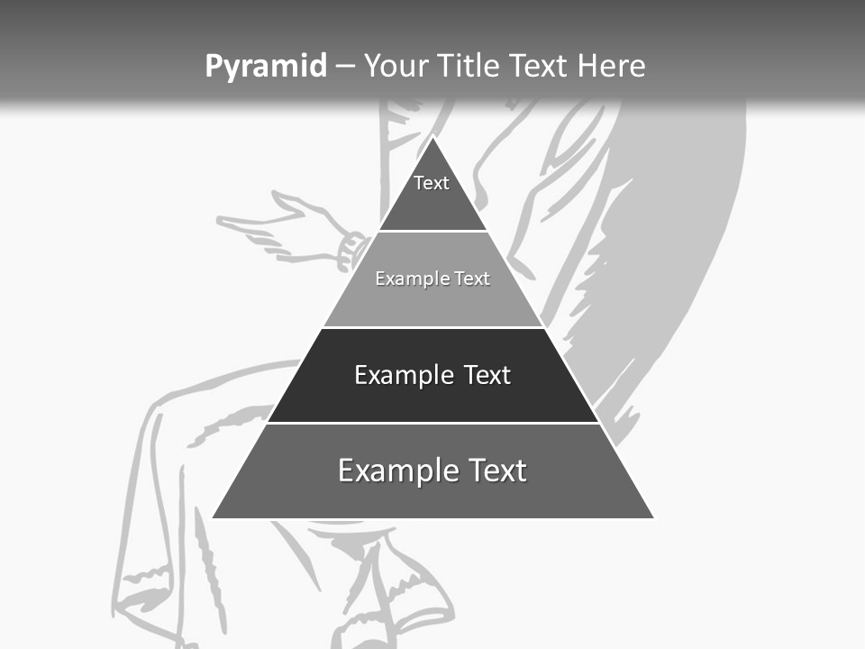 A Black And White Picture Of A Woman Sitting In A Chair PowerPoint Template