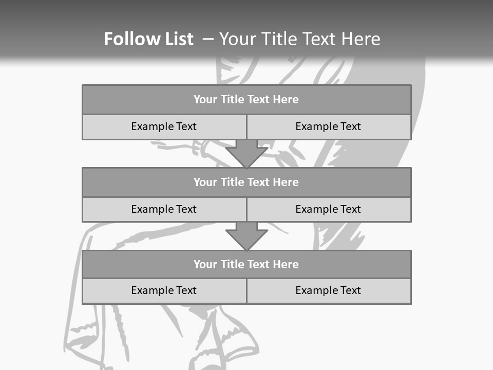 A Black And White Picture Of A Woman Sitting In A Chair PowerPoint Template