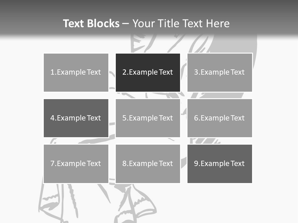 A Black And White Picture Of A Woman Sitting In A Chair PowerPoint Template