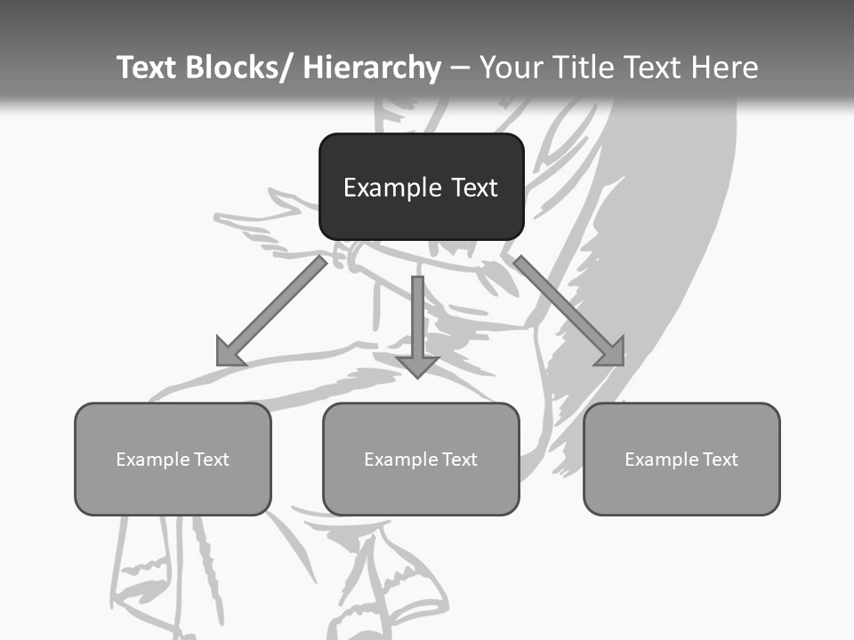 A Black And White Picture Of A Woman Sitting In A Chair PowerPoint Template