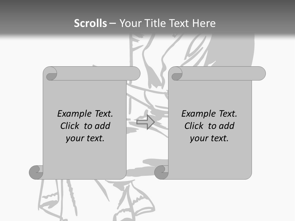 A Black And White Picture Of A Woman Sitting In A Chair PowerPoint Template