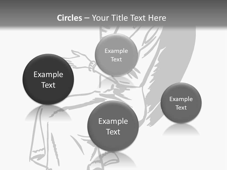 A Black And White Picture Of A Woman Sitting In A Chair PowerPoint Template