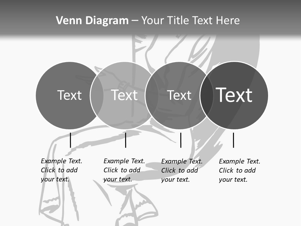 A Black And White Picture Of A Woman Sitting In A Chair PowerPoint Template