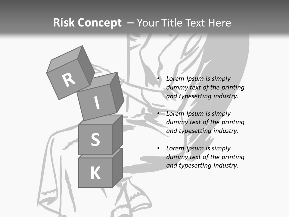 A Black And White Picture Of A Woman Sitting In A Chair PowerPoint Template