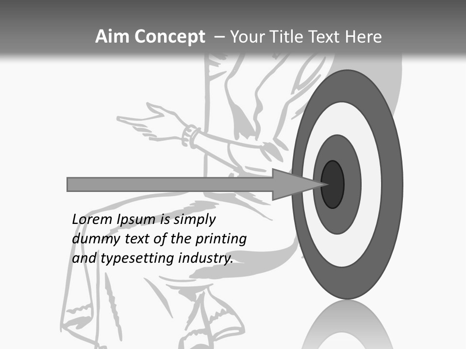 A Black And White Picture Of A Woman Sitting In A Chair PowerPoint Template