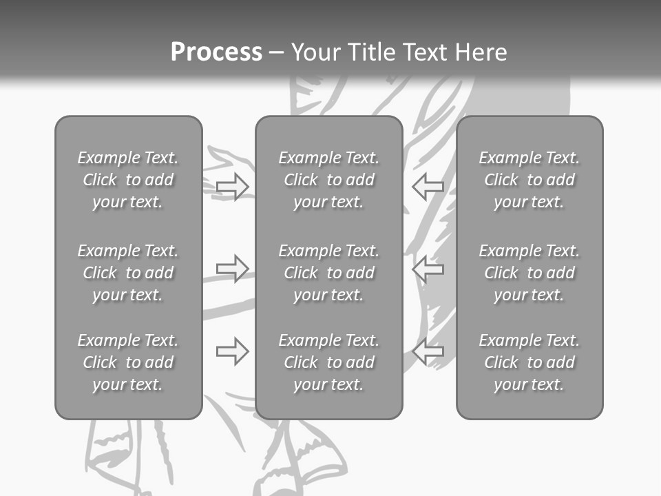 A Black And White Picture Of A Woman Sitting In A Chair PowerPoint Template