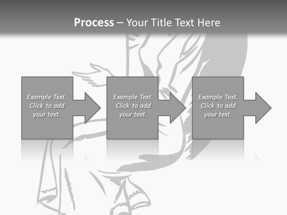 A Black And White Picture Of A Woman Sitting In A Chair PowerPoint Template