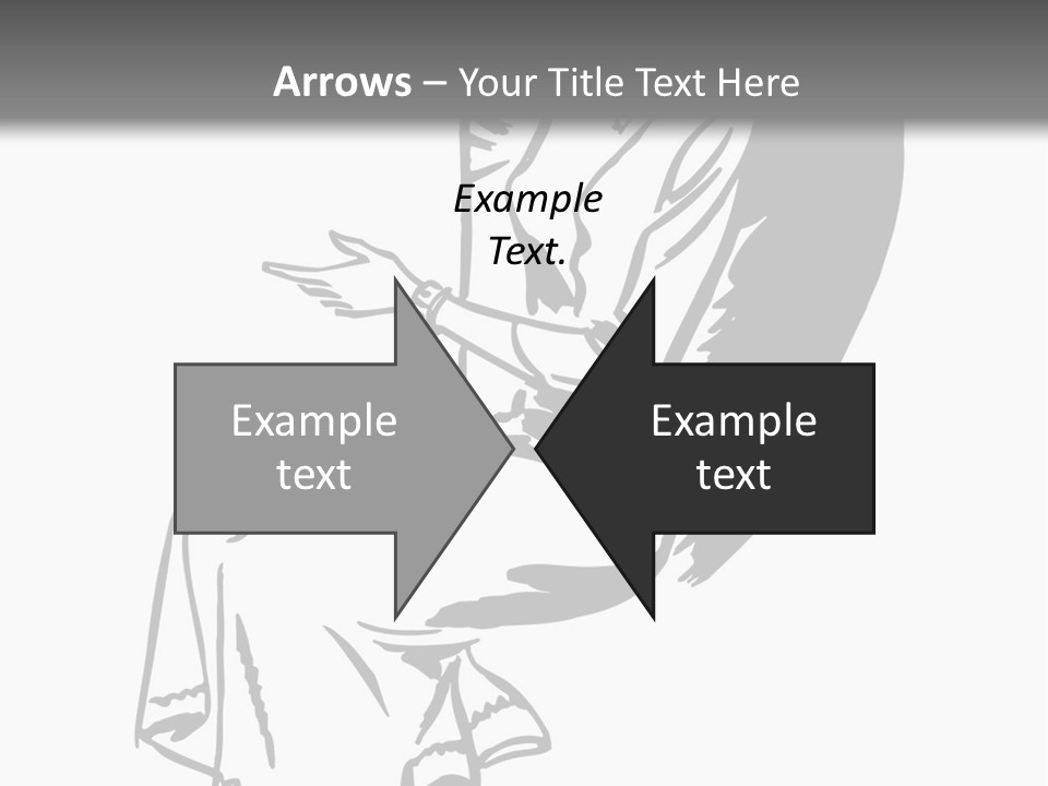 A Black And White Picture Of A Woman Sitting In A Chair PowerPoint Template