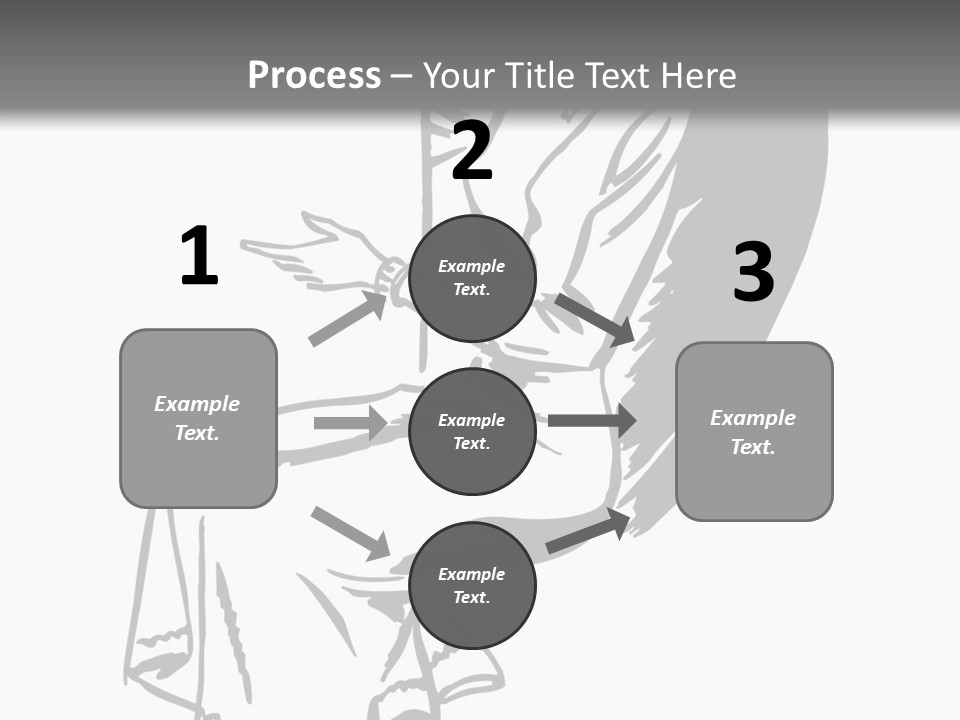 A Black And White Picture Of A Woman Sitting In A Chair PowerPoint Template