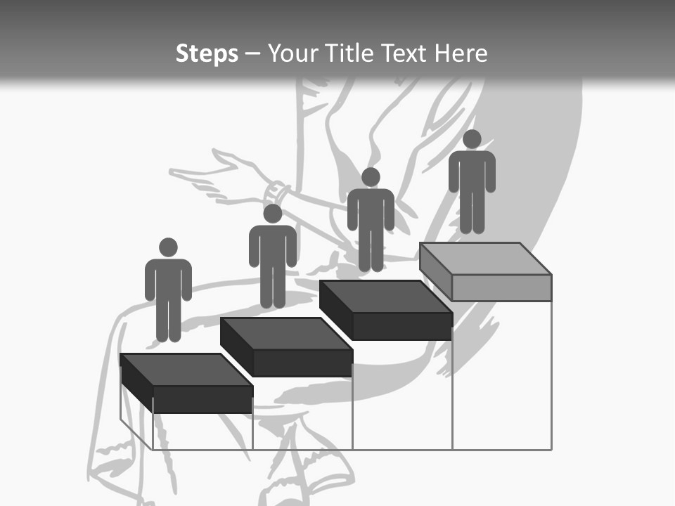 A Black And White Picture Of A Woman Sitting In A Chair PowerPoint Template
