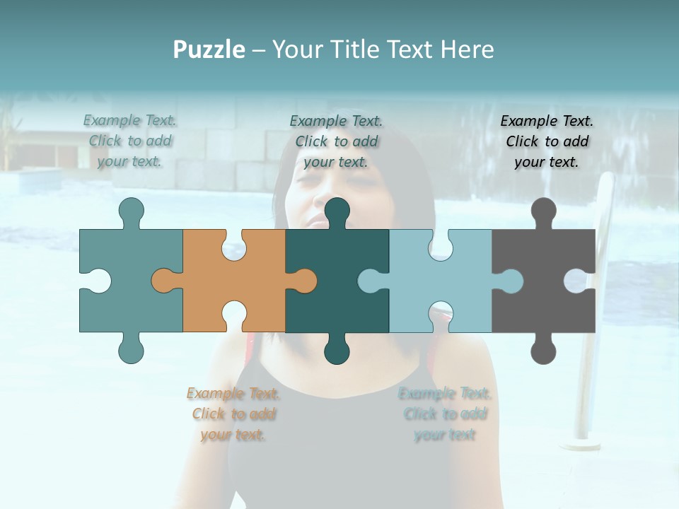 Closeup Target Defense PowerPoint Template