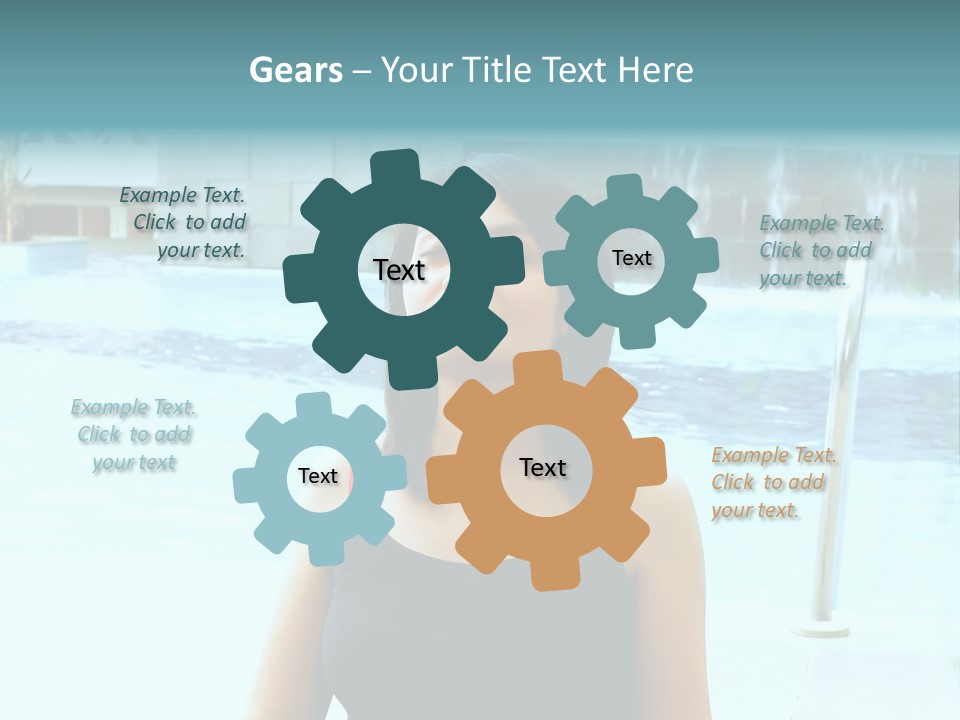 Closeup Target Defense PowerPoint Template