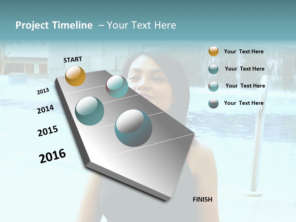 Closeup Target Defense PowerPoint Template