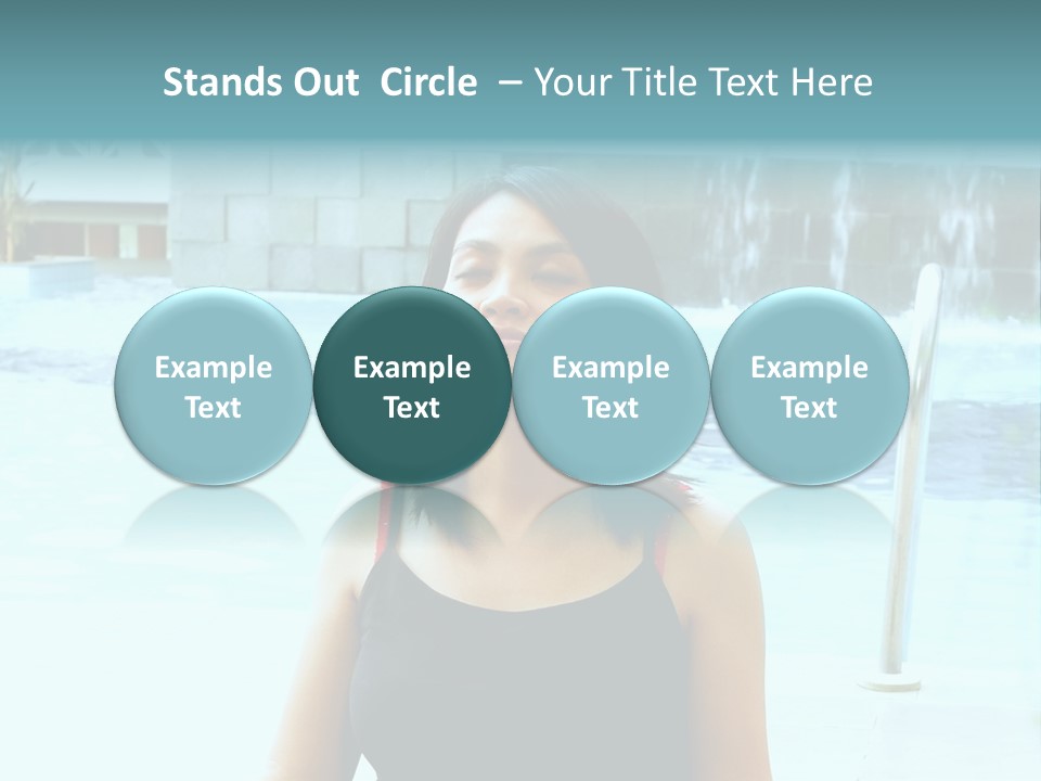 Closeup Target Defense PowerPoint Template