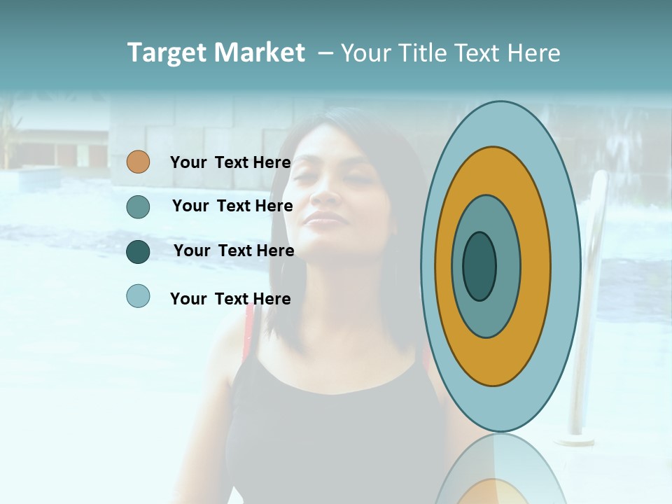 Closeup Target Defense PowerPoint Template