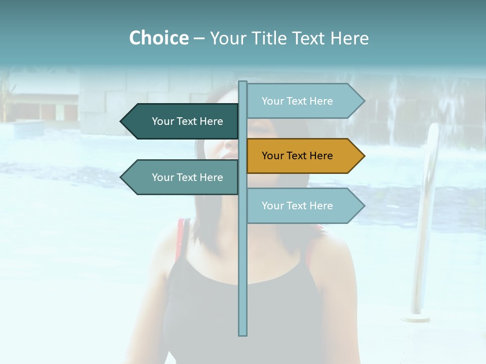 Closeup Target Defense PowerPoint Template