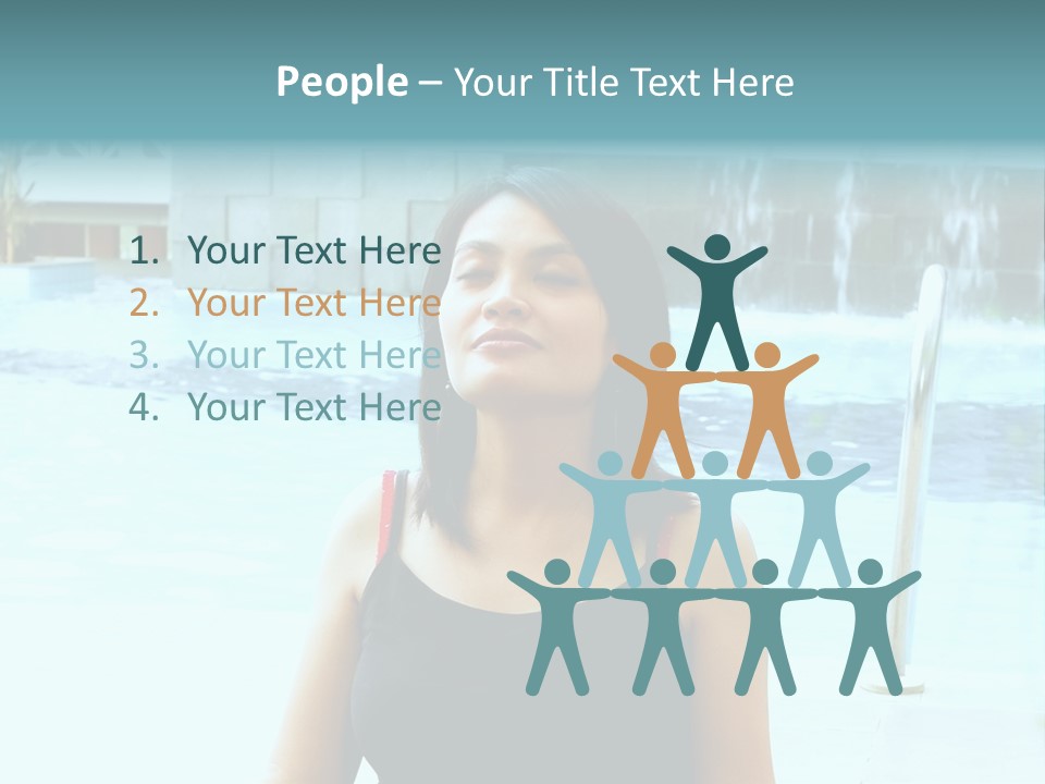 Closeup Target Defense PowerPoint Template