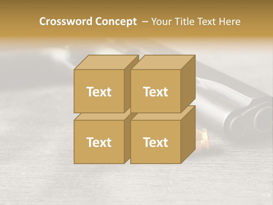 Closeup Target Defense PowerPoint Template