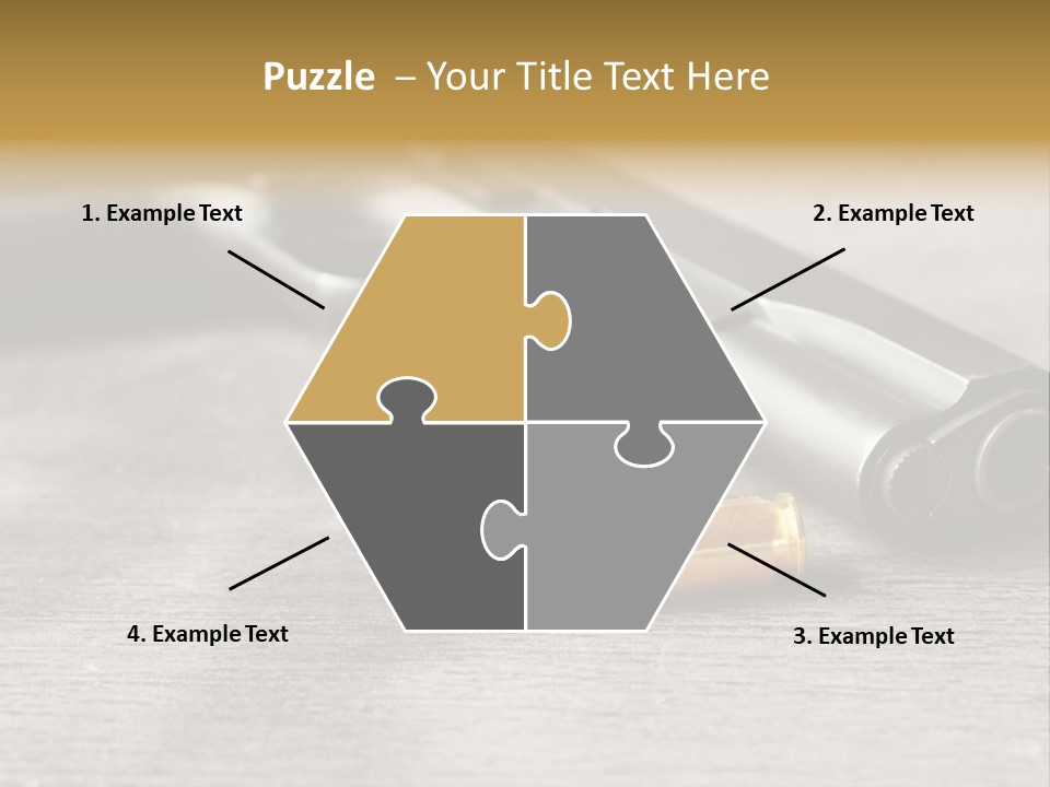 Closeup Target Defense PowerPoint Template