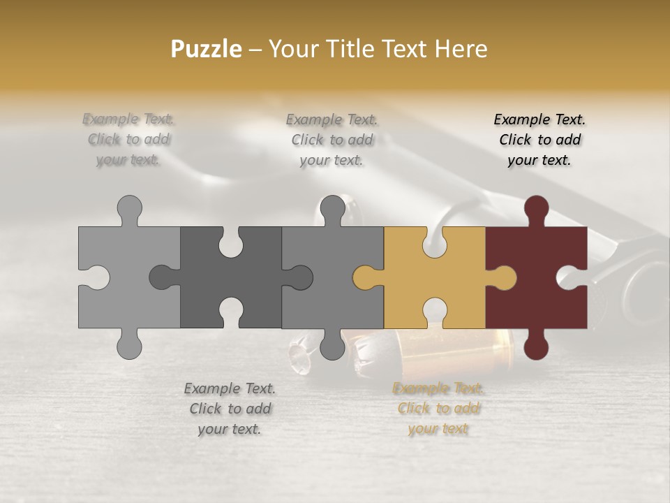 Closeup Target Defense PowerPoint Template