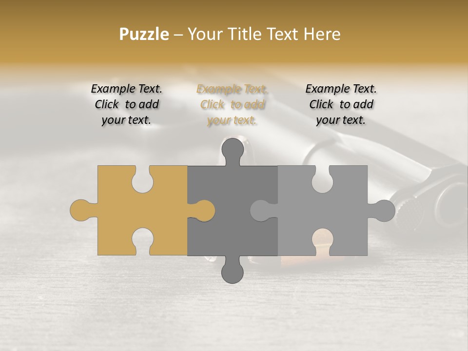 Closeup Target Defense PowerPoint Template