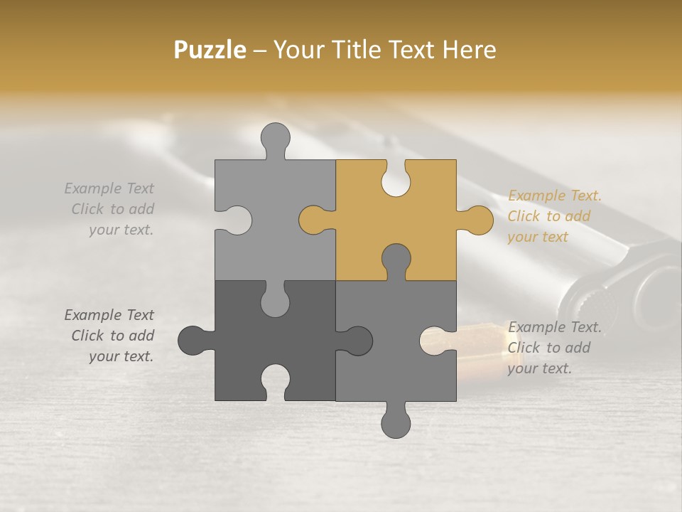 Closeup Target Defense PowerPoint Template