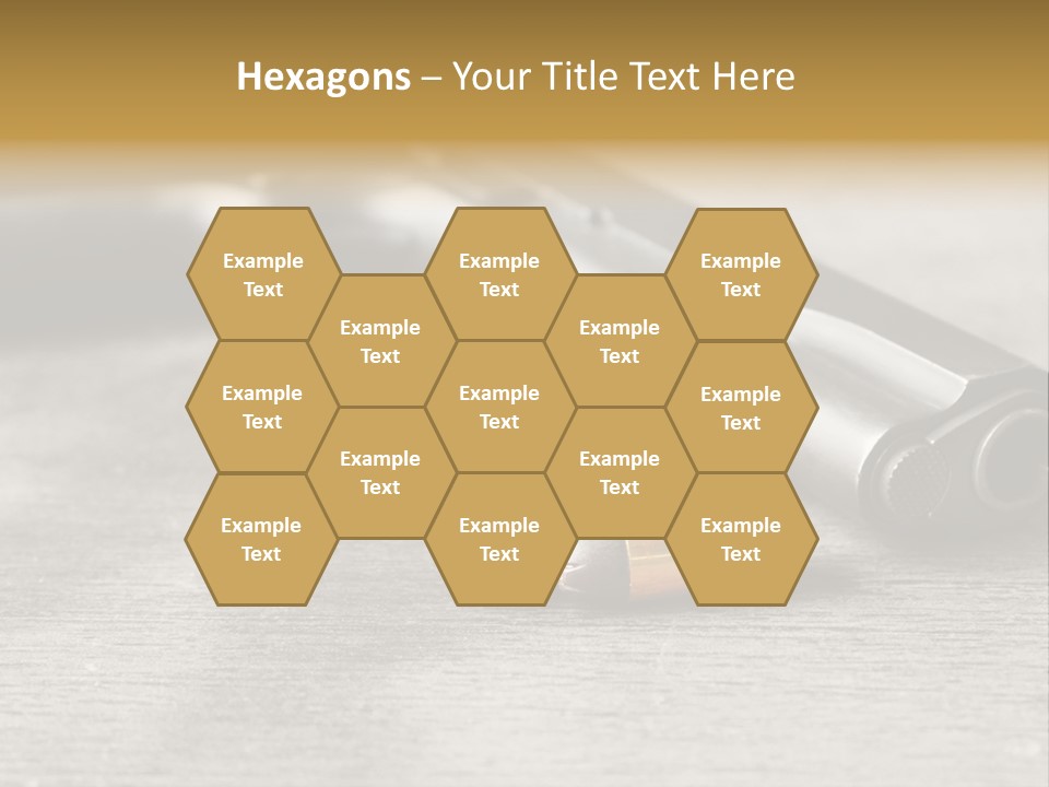 Closeup Target Defense PowerPoint Template