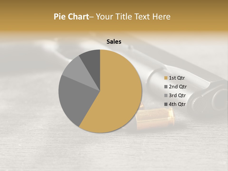 Closeup Target Defense PowerPoint Template