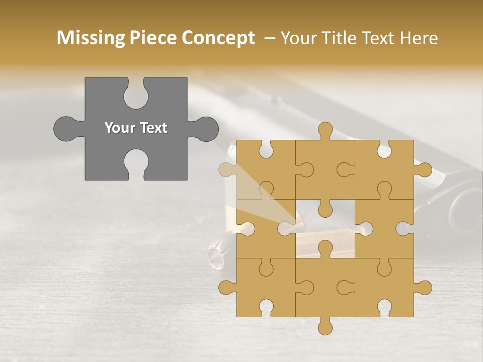 Closeup Target Defense PowerPoint Template