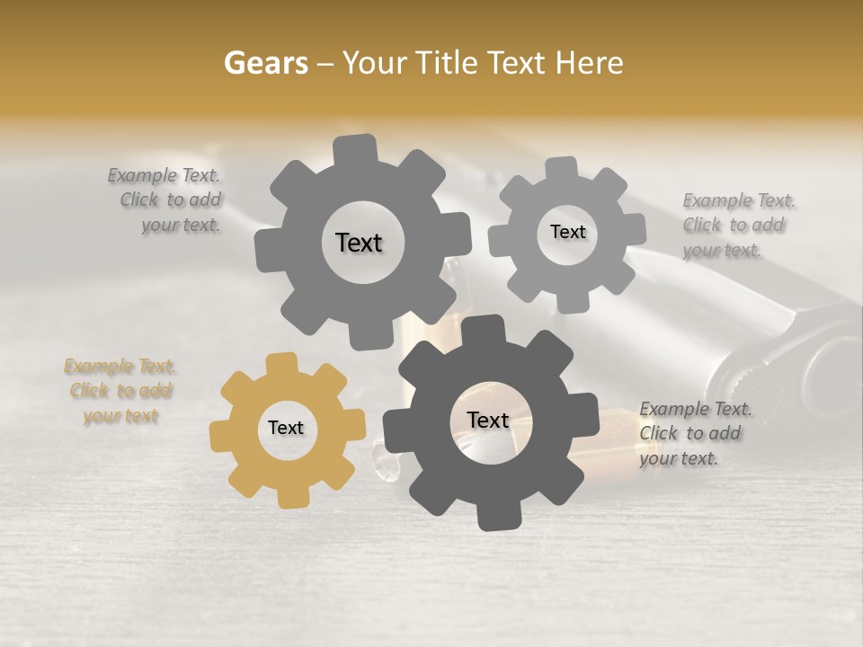Closeup Target Defense PowerPoint Template