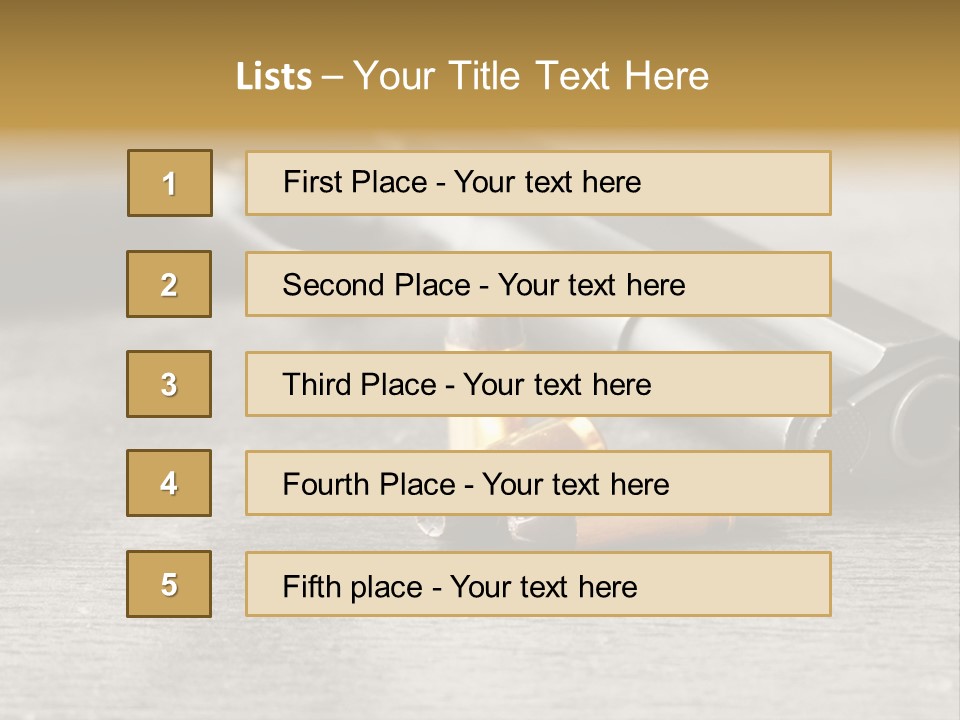 Closeup Target Defense PowerPoint Template