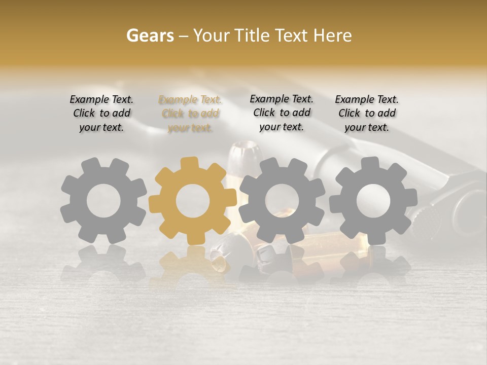 Closeup Target Defense PowerPoint Template