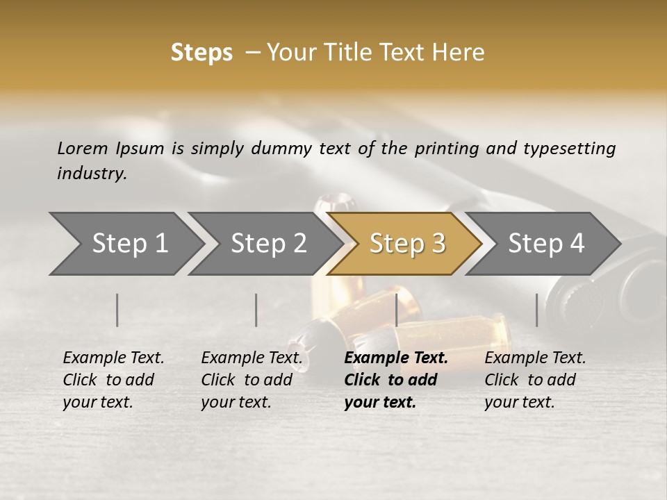Closeup Target Defense PowerPoint Template